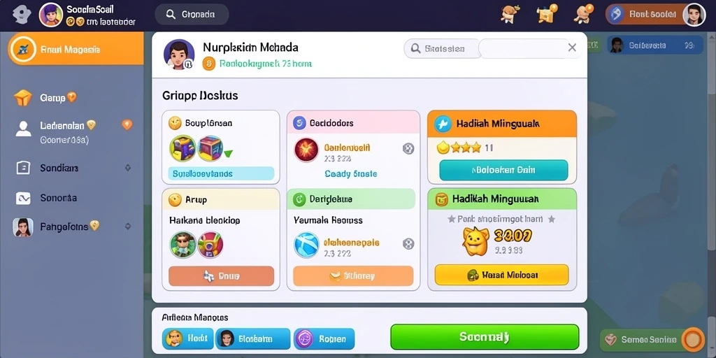 Screenshot 1: Menampilkan karakter utama dalam pertarungan epik.